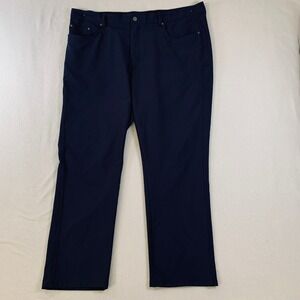 Greg Norman Men's Golf Pants 38x29 Navy Performance Athletic Casual Lightweight